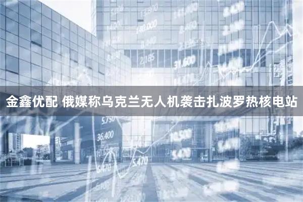 金鑫优配 俄媒称乌克兰无人机袭击扎波罗热核电站