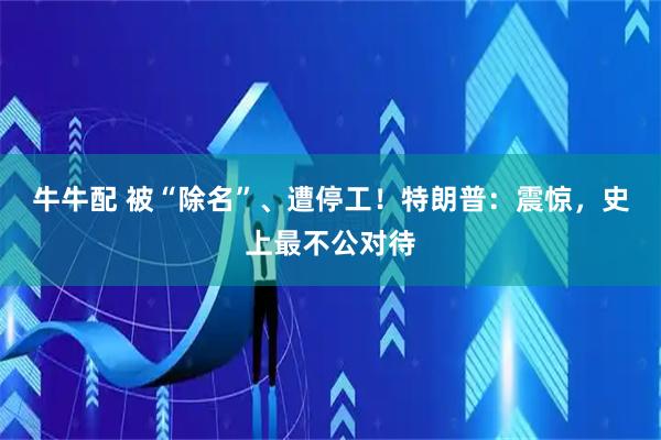 牛牛配 被“除名”、遭停工！特朗普：震惊，史上最不公对待