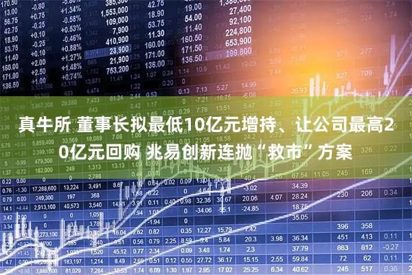 真牛所 董事长拟最低10亿元增持、让公司最高20亿元回购 兆易创新连抛“救市”方案
